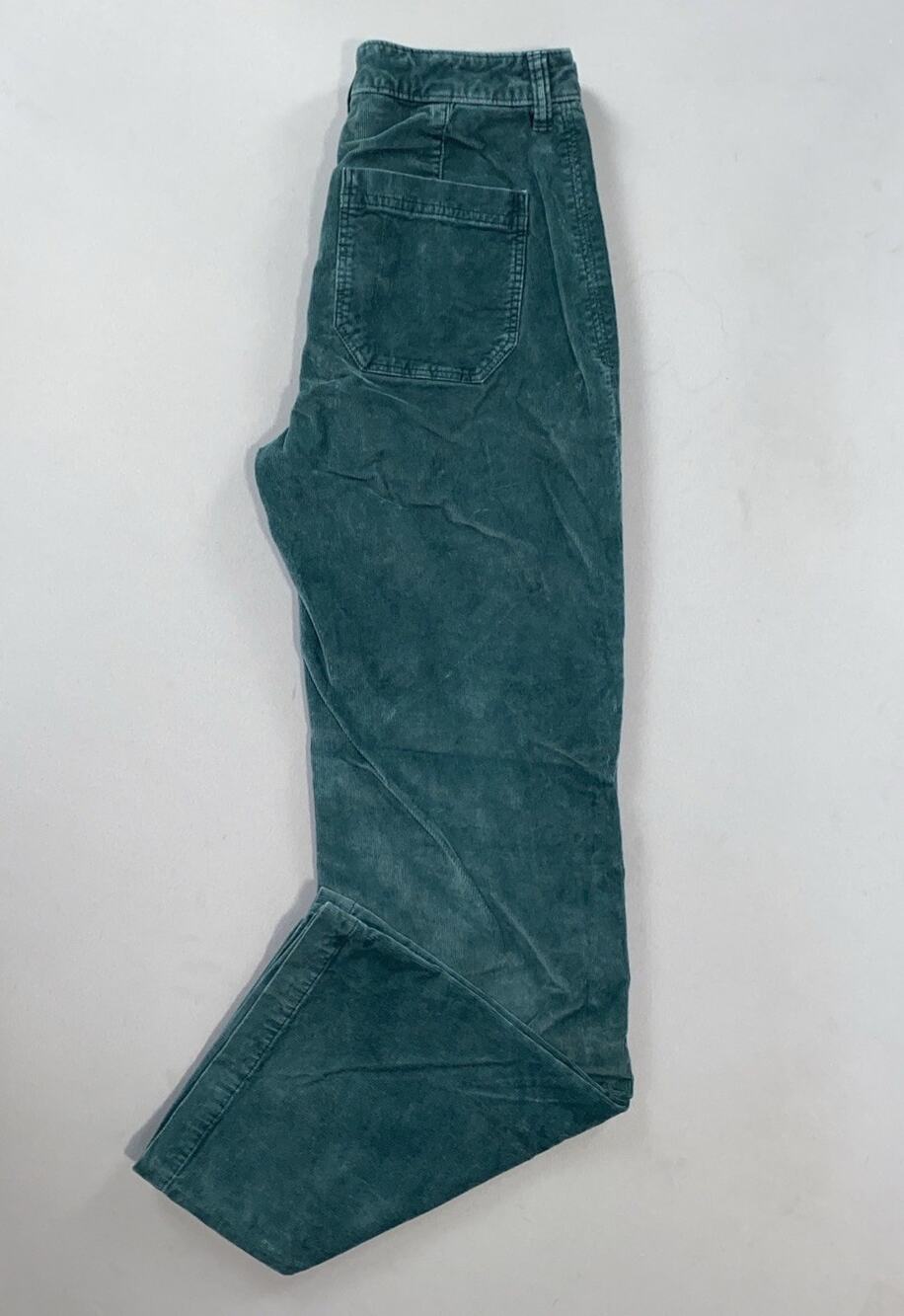 Faherty WBH2219 Women's Stretch Cord Patch Pocket Pants. Washed Green, 26. EUC!